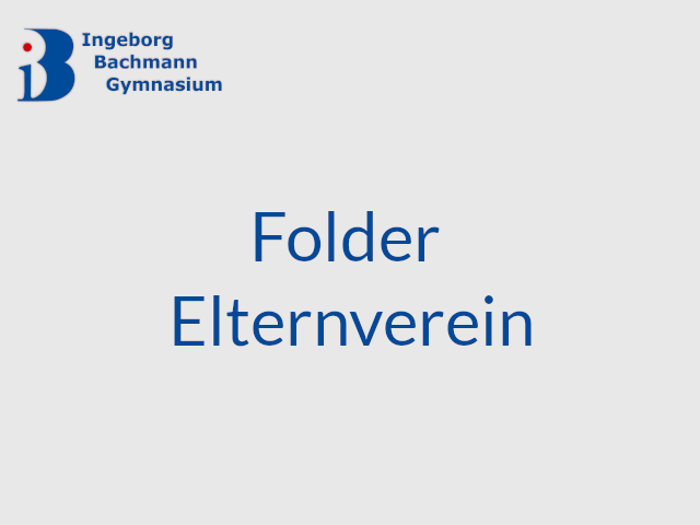 Neuer Folder Elternverein 