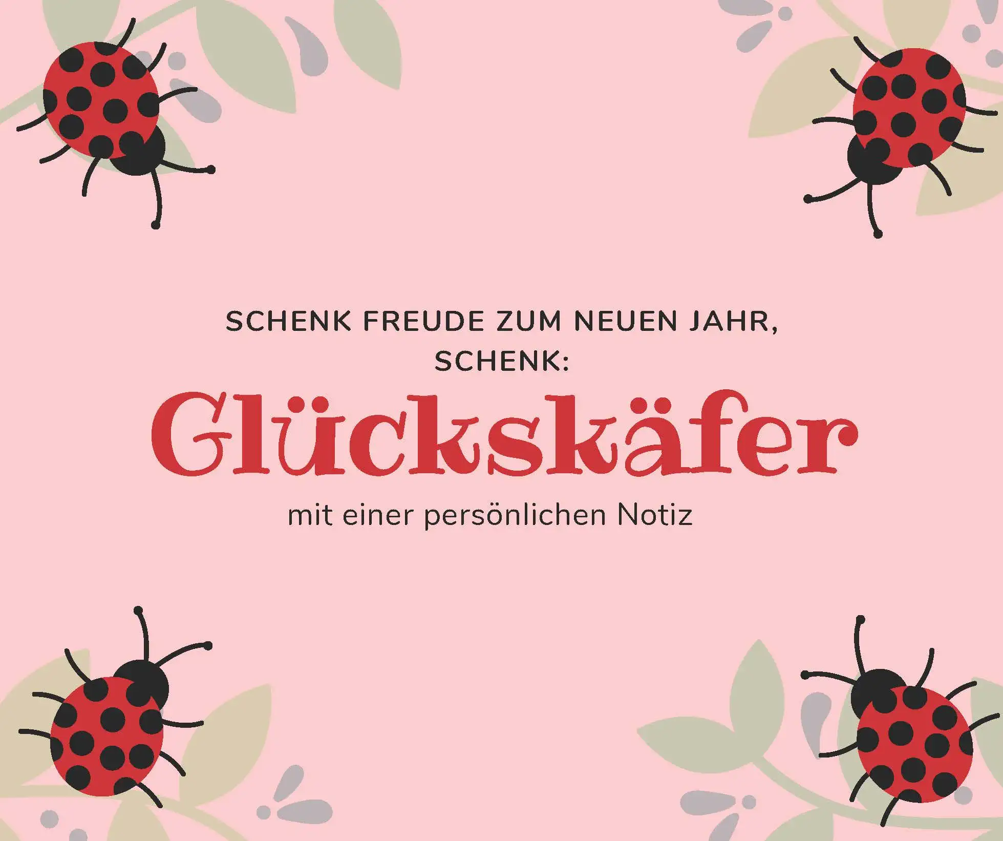Glück zum Verschenken?  Yessss please!