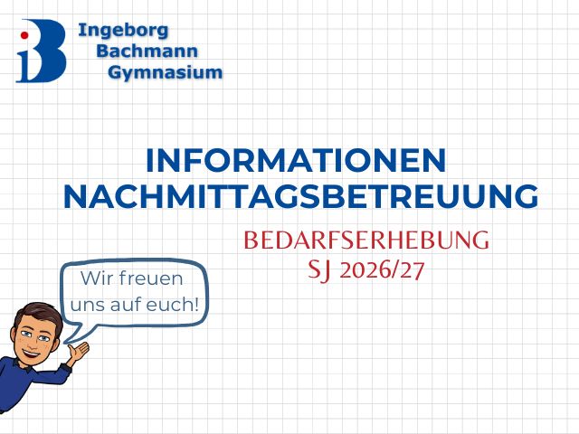 Bedarfserhebung Nachmittagsbetreuung 1.- 4. Klassen Schuljahr 2026/2027