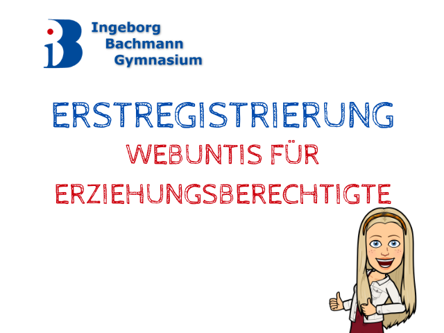 Erstregistrierung Webuntis für Erziehungsberechtigte